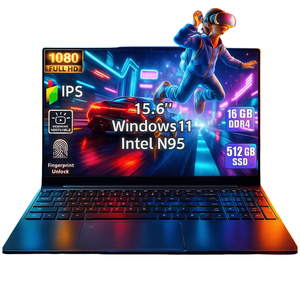 Laptop siêu mỏng mới 15.6 inch, máy tính xách tay Windows 11, Intel N95, RAM 8GB, <span class=keywords><strong>SSD</strong></span> 512GB, dùng cho văn phòng và chơi game - Product Image 6