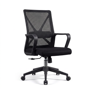 เก้าอี้สำนักงาน AY Office System รุ่น Ergonomic Mesh ดีไซน์ทันสมัย สีดำ พนักพิงเปิด ปรับระดับความสูงได้ด้วยมือ โครงพลาสติก - Product Image 1