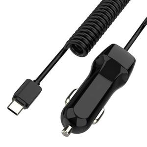 Portatile 2in1 veloce veloce Tipo di carica c / micro usb caricabatteria da auto costruito con primavera cavo del caricatore per il <span class=keywords><strong>iphone</strong></span> tipo c micro telefono - Product Image 2