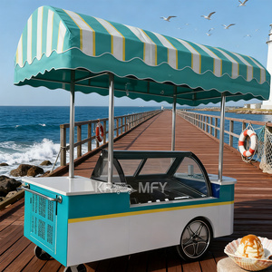 OEM OEM Fast Tricycle Customized Mobile Street Kitchen Food Truck Stainless Steel Ice Cream Cart - Product Image 4