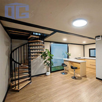 Casas Contenedor de 20 Pies, Casa Contenedor de 2 Pisos, Casa Adaptada para Invierno, Casas Prefabricadas de 2 Habitaciones