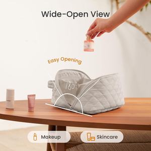 Sacs cosmétiques de maquillage pour femmes étanche grande capacité Logo personnalisé organisateur de stockage de voyage en vrac - Product Image 5