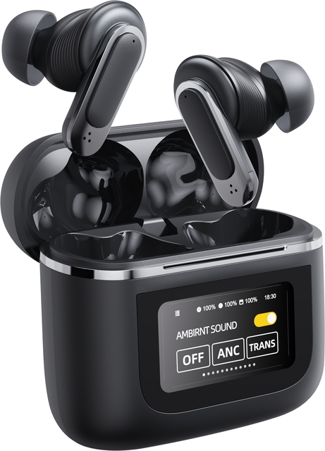 with LED Display Active Noise Cancelling ENC Digital Screen JL Chipset KINGSTAR ANC In-Ear Wireless Earbuds