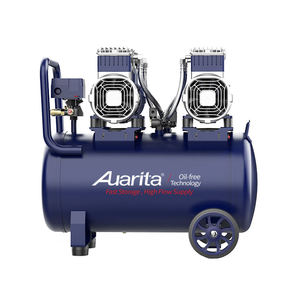 <span class=keywords><strong>Auarita</strong></span> Compresor Portatil Alta Presión 1.5Kw 50 Litros Portátil Doble Pistón Sin Aceite Compresor De Aire Silencioso - Product Image 2