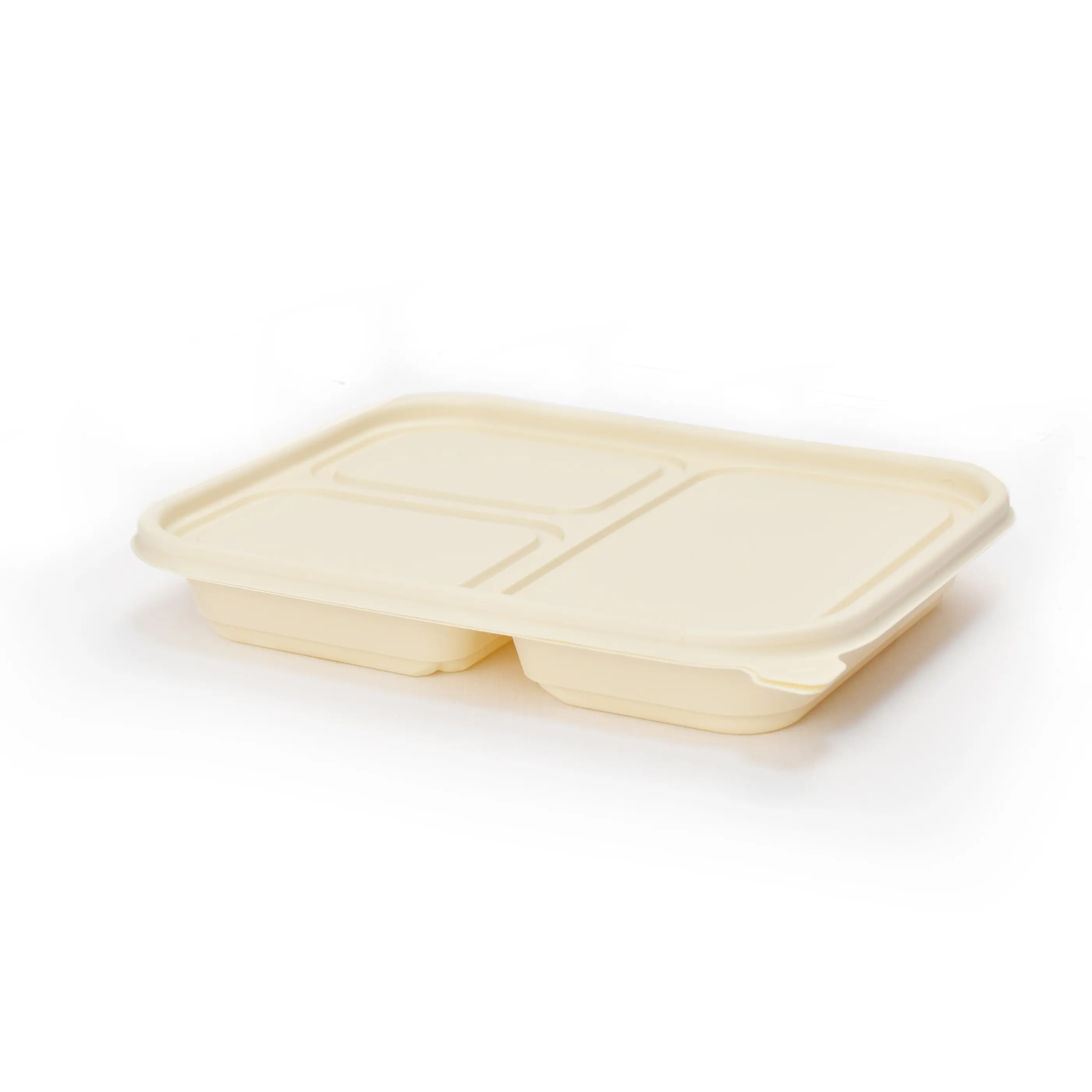 Vano bento di amido di mais eco friendly imballaggio monouso biodegradabile scatola per il pranzo contenitore per alimenti