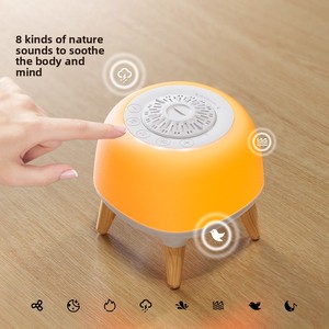 Machine d'aide au sommeil à bruit blanc intelligent avec répulsif anti-moustiques et veilleuse LED respirante - Machine sonore d'ambiance portable - Product Image 1