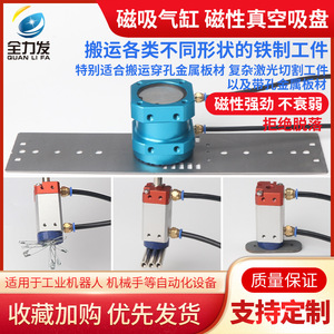 Cilindro de Succión Magnética, Disco Magnético Permanente para Robot con Placa de Hierro Multiagujeros, Ventosa Industrial, Usado - Product Image 3