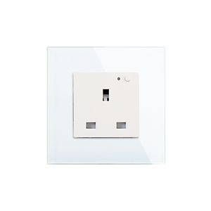 Bingoelec Smart Home presa elettrica Wireless pannello in vetro 16A UK piccolo pulsante a parete presa di corrente WiFi - Product Image 1