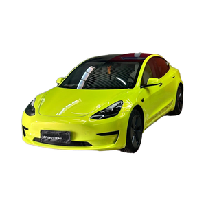 Coral <strong>Fluorescent</strong> Yellow Wholesale <strong>Color</strong> Changing Film Rolls Factory Price Self-Adhesive Car Sticker <strong>Vinyl</strong> Wrap Films Decoration - Product Image 1