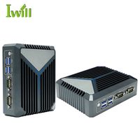 Mini PC Iwill con Diseño Sin Ventilador, Procesador Intel de 12.ª Generación Alder Lake-N N100, RS232 con Ranura para Tarjeta SIM