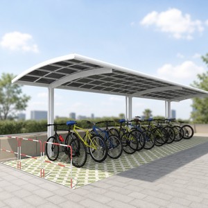 <span class=keywords><strong>Caseta</strong></span> <span class=keywords><strong>para</strong></span> <span class=keywords><strong>Bicicletas</strong></span> de Aluminio <span class=keywords><strong>para</strong></span> Exteriores con Techo de Policarbonato, Impermeable, <span class=keywords><strong>para</strong></span> Jardín, Patio Trasero o Terraza - Product Image 4