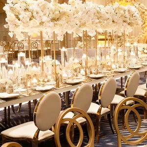 Venta directa de fábrica, cojín de PU de hierro, <span class=keywords><strong>sillas</strong></span> de boda de comedor portátiles apilables para eventos, uso en la sala de estar - Product Image 5