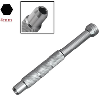 Porte-embouts métallique 4 mm/6,35 mm hexagonal pour micro-embouts, outil manuel de réparation, poignée de tournevis haute précision pour le bricolage