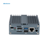 Qotom ARM Rockchip RK3568 Procesador de cuatro núcleos, Computación de borde industrial, enrutamiento suave, 4 puertos LAN Firewall, Mini PC ARM