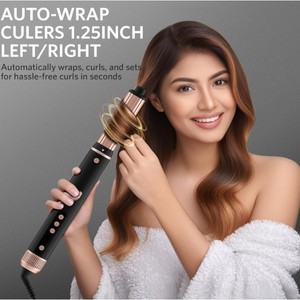 Multi Styler 5 In 1 Hair Dryer Comb Negative Ion Hot Cold Air DC Motor Rose Gold With Concentrator And Diffuser Nozzles - Product Image 2