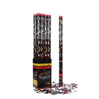 Lanzador de Confeti Promocional, Rectangular Brillante, Cañón de Confeti para Fiestas