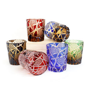 مشروب سنو ، أونصة ، قص يدوي للويسكي الكونياك ، كريستال كيريكو ياباني ملون - Product Image 6