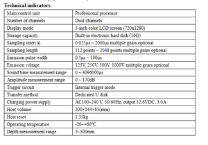 Instrumento de Prueba de Profundidad de Grietas en Concreto por Ultrasonido, Detector de Profundidad de Grietas y Resistencia del Concreto por Ultrasonido, Escáner de Concreto - Product Image 3