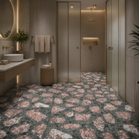 Revêtement de sol en terrazzo au design moderne, dalles épaisses en pierre artificielle, couleur personnalisée pour hôtel, appartement, projet d'escalier