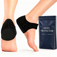 Coussinets de talon en gel antidérapants lavables, protecteurs pour soulager la douleur au talon, coussinets pour les pieds pour la fasciite plantaire, talons secs et craquelés