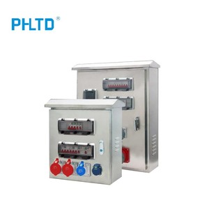 Boîte de distribution en acier inoxydable PHLTD, combinaison de <span class=keywords><strong>disjoncteur</strong></span> visuel et de prise, boîte de distribution de sécurité anti-choc électrique - Product Image 4