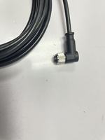 Connecteur M12 A-Code en laiton femelle à angle droit moulé avec câble TPU personnalisé non blindé ou blindé à extrémité libre IP67 pour l'automobile