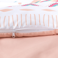 Parure de lit disney pour bébé, ensemble de literie silencieux, filet de rêves impression 3D dessin animé, housse de couette, taie d'oreiller