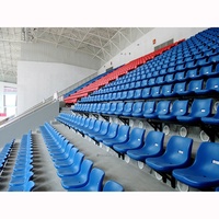 Sièges de stade en plastique surélevés, chaises de gradins, sièges sportifs en plastique pour événements scolaires et stades CS-ZKB-C