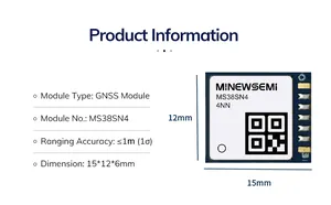 Módulo GNSS de potência extremamente baixa-MS38SN4 multi constelação L1 banda GLONASS BDS GPS GALILEO QZSS Satélite com antena