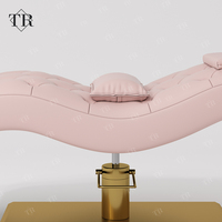 Turri Moderne Höhenverstellbare Kopfstütze Gebogene Salon-Wimpern-Augenbrauen-Spa-Schönheitsliege Wimpernverlängerungs-Tisch Stuhl