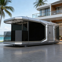 Casa Cápsula Espacial de Lujo Completamente Amueblada, Cápsula Espacial Móvil para Glamping, Resort y Hotel con Ventana Panorámica