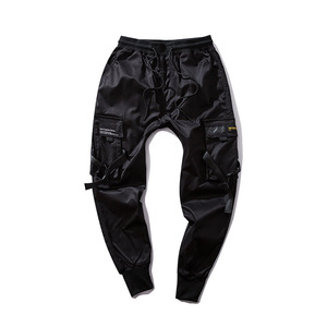 Pantaloni <span class=keywords><strong>Cargo</strong></span> Funzionali Streetwear con Laccetti alla Caviglia, Tendenza Nazionale Autunnale, Stile Cool e Alla Moda, Pantaloni Sportivi Militari Sottili e Comodi - Product Image 4