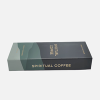 Boîte pliante en papier d'art de 2mm d'épaisseur imprimée avec logo personnalisé Carton robuste de concepteur Capsules de café carrées de forme carrée UV à la mode