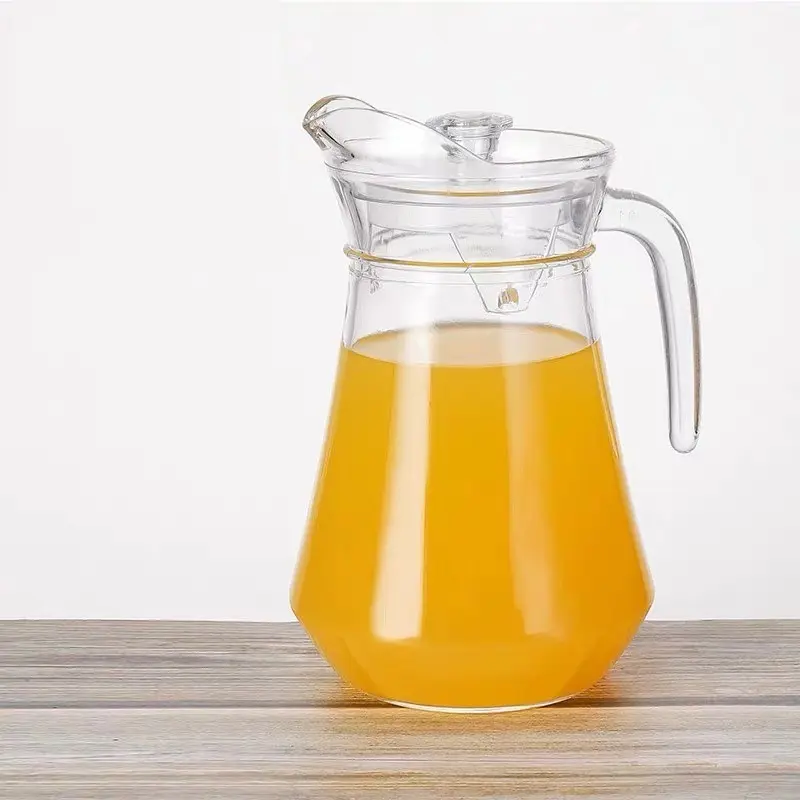 Glass Pitcher with Lid Iced Tea Pitcher glass Water Jugs Hot Cold Water Ice Tea Wine Coffee Milk and Juice