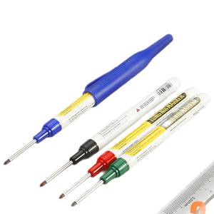 Crayons marqueurs à pointe longue, pointe <span class=keywords><strong>fine</strong></span>, non toxiques, en PET, permanents, pour le travail du bois, stylo pour trous profonds, 12 couleurs, double face, rechargeables d'encre, directement de l'usine - Product Image 4
