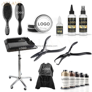 Carretilla de extensión de pelo <span class=keywords><strong>con</strong></span> logotipo personalizado, herramienta de alicates, Micro Nano cuentas, <span class=keywords><strong>hilo</strong></span> tejido de nailon, cinta para el pelo, removedor de pegamento de queratina - Product Image 3