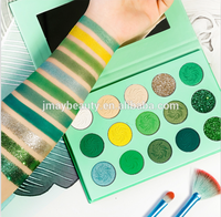 Palette d'ombres à paupières personnalisée de maquillage cosmétique d'été en gros, haute pigmentation, crémeuse, palette d'ombres à paupières à marque privée