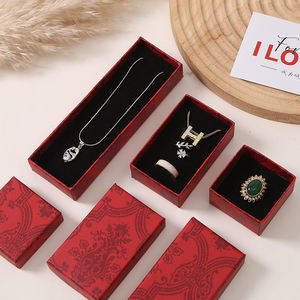 耳环项链品牌礼品盒带泡沫批发定制豪华纸板小首饰盒套装戒指包装盒 - Product Image 2