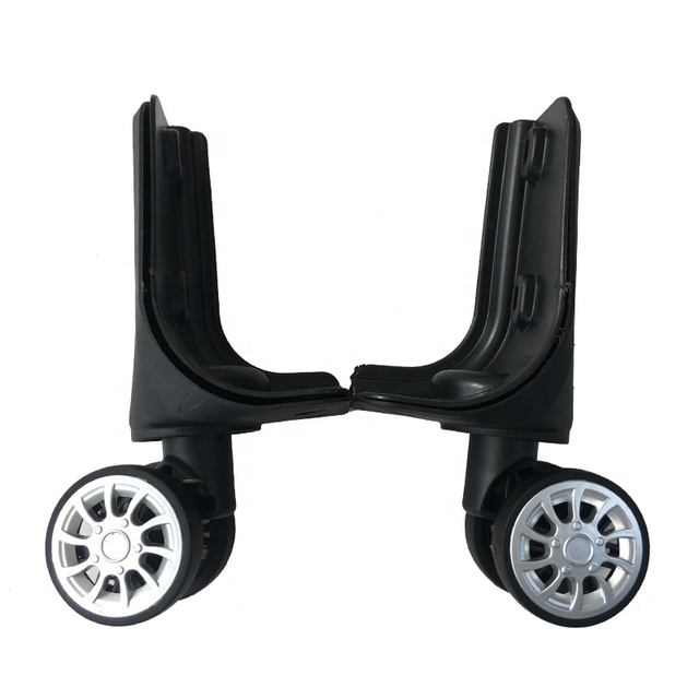 OEM Custom Detachable Trolley Handle Luggage Wheels with Rubber Tires Black/Custom Color Trendy Design