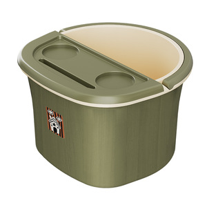 Cubo de Baño Portátil Cuadrado para el Hogar con Seis Ruedas y Bandeja de Almacenamiento - Product Image 1