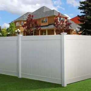 Standard in alluminio facilmente assemblabile, recinzioni per la Privacy completa in Pvc stile recinzioni in plastica parete recinzione da giardino in vinile bianco/