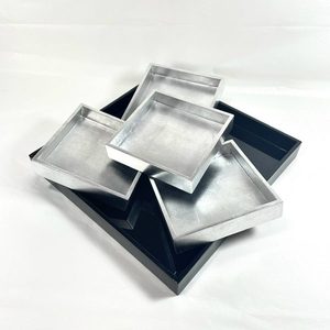 Plateau en laque émeraude artisanal, finition brillante de qualité supérieure, plateaux de service pour table basse et décoration d'intérieur de luxe - Product Image 5