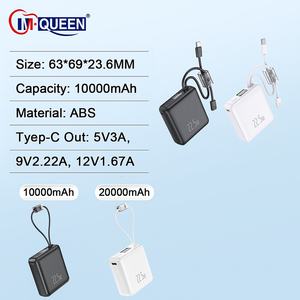 Banco de Energía Portátil Personalizado con Pantalla Digital, PD 22.5W, 10000mah, con Logotipo, Carga Rápida USB-C, Delgado, 20000, para Teléfono - Product Image 2