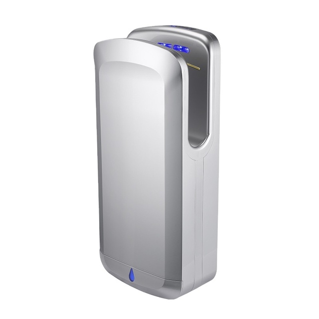 ABS Silver Electric Hand Dryer 1650W Fast Drying Dual Motors Wall-Mounted Sensor Hands-Free Eco-Friendly Household Hotel Spa