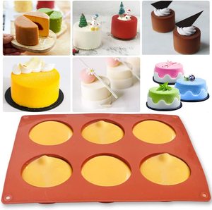 <span class=keywords><strong>Moule</strong></span> à savon en cylindre <span class=keywords><strong>rond</strong></span> à 6 cavités fait à la main pour Cupcake, savon fait à la main, Muffin, gâteau, gâteau au fromage - Product Image 2