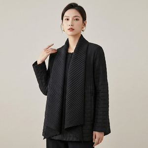 Cappotto in Cotone da <span class=keywords><strong>Donna</strong></span> di Alta Qualità, Stile <span class=keywords><strong>Chic</strong></span> e alla Moda, con Fodera in Poliestere, <span class=keywords><strong>Abbigliamento</strong></span> Casual da Esterno - Product Image 3
