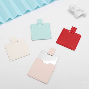 Stainless Steel Compact Cosmetic Mirrorr with PU Leather Sleeve Travel Handheld Pocket <b>Mirror</b> Portable <b>Makeup</b> <b>Mirror</b> - Product Image 1