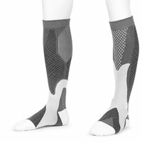 Chaussettes de compression personnalisées avec zones de soutien pour le pied et le mollet, pour la récupération sportive et l'usage quotidien