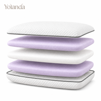 Oreiller en mousse à mémoire de forme pour la protection du cou, à rebond lent, multicouche convexe, avec couche d'air, oreillers fonctionnels cervicaux