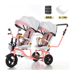 Venta al por mayor de <span class=keywords><strong>triciclo</strong></span> de juguete <span class=keywords><strong>para</strong></span> niños de <span class=keywords><strong>doble</strong></span> asiento de buena calidad <span class=keywords><strong>para</strong></span> gemelos de 2 asientos/<span class=keywords><strong>Triciclo</strong></span> <span class=keywords><strong>para</strong></span> bebés con barra de empuje <span class=keywords><strong>para</strong></span> 3-5 años de edad - Product Image 5